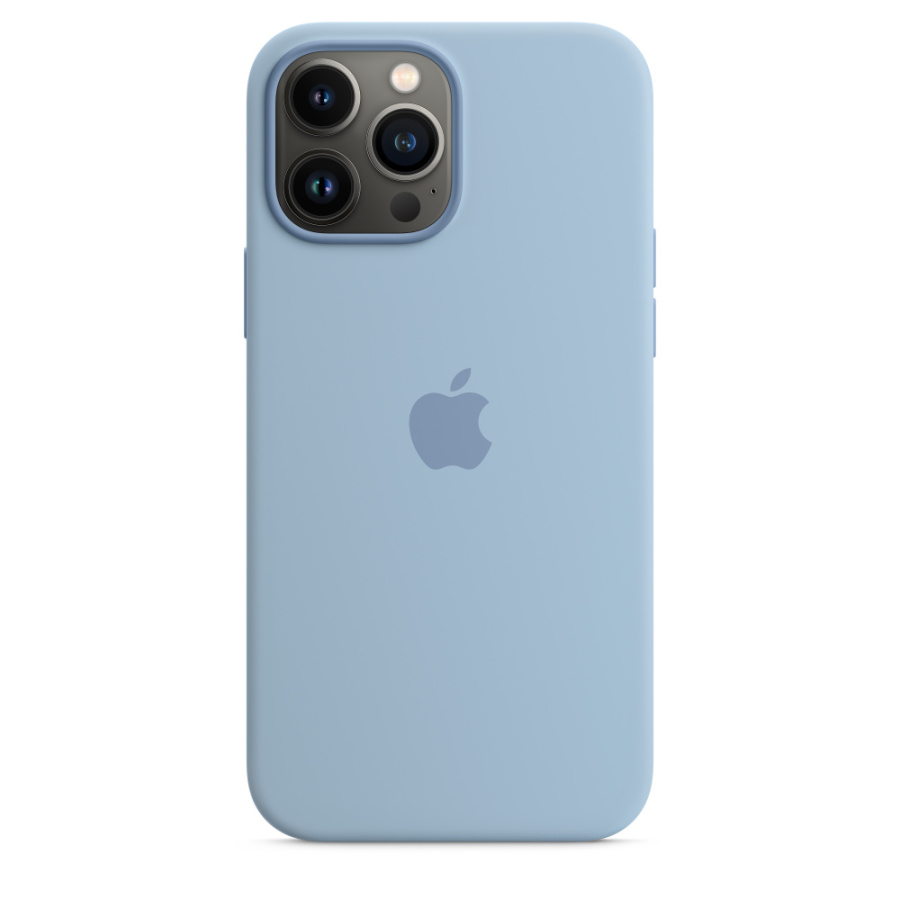 Apple Silicone Case 1:1 for iPhone 13 Pro Max with MagSafe Blue Fog