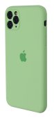 Silicone Case for iPhone 12 Pro Max Mint (With Camera Lens Protection)