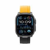 AmazingThing Chrono Band for Apple Watch 42/44/45/46/49 mm Black/Munsell Yellow