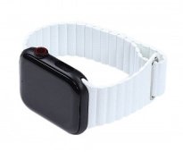 Magnetic Leather Loop For Apple Watch 38/40/41/42 mm White