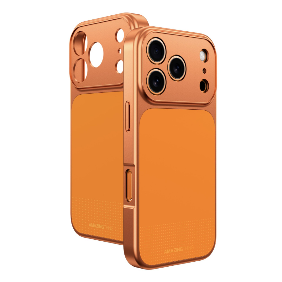 AmazingThing Minimal Minimal Full Cover Case for iPhone 17 Pro with MagSafe Orange