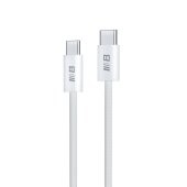 Blueo Braided PD Fast Charging USB-C to USB-C Cable (2m) White