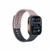 AmazingThing SilqLock Band for Apple Watch 42/44/45/46/49 mm Misty Rose/Iron Grey