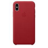 Apple Leather Case 1:1 for iPhone Xs Max Red