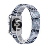 Milanese Loop for Apple Watch 38/40/41 mm Army Green White
