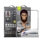 Blueo 3D Curved Hot Bending Tempered Glass  HD for iPhone 16 Pro  (with Applicator)
