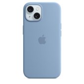 Apple Silicone Case 1:1 for iPhone 15 with MagSafe Winter Blue