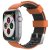 AhaStyle Premium Silicone Duotone Design Band for Apple Watch 42/44/45/46/49 mm Orange/Black