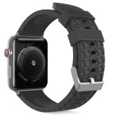 AhaStyle Premium Tire Texture Silicone Bands for Apple Watch 38/40/41 mm Black