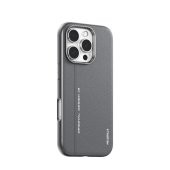 Blueo Leather Case for iPhone 16 Pro Max with MagSafe Grey