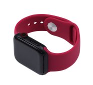 Silicone Watch Band for  for Apple Watch 38/40/41/42 mm (2024) S/M Rose Red