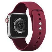 Silicone Watch Band for for Apple Watch 42/44/45 mm S/M Marsala