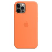 Apple Silicone Case 1:1 for iPhone 12 Pro Max with MagSafe Kumquat