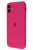 Silicone Case for iPhone 12 Rose Red  (With Camera Lens Protection)