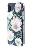 Comma Flowery  Series Crystal Case for iPhone Xs Max  Flower 1
