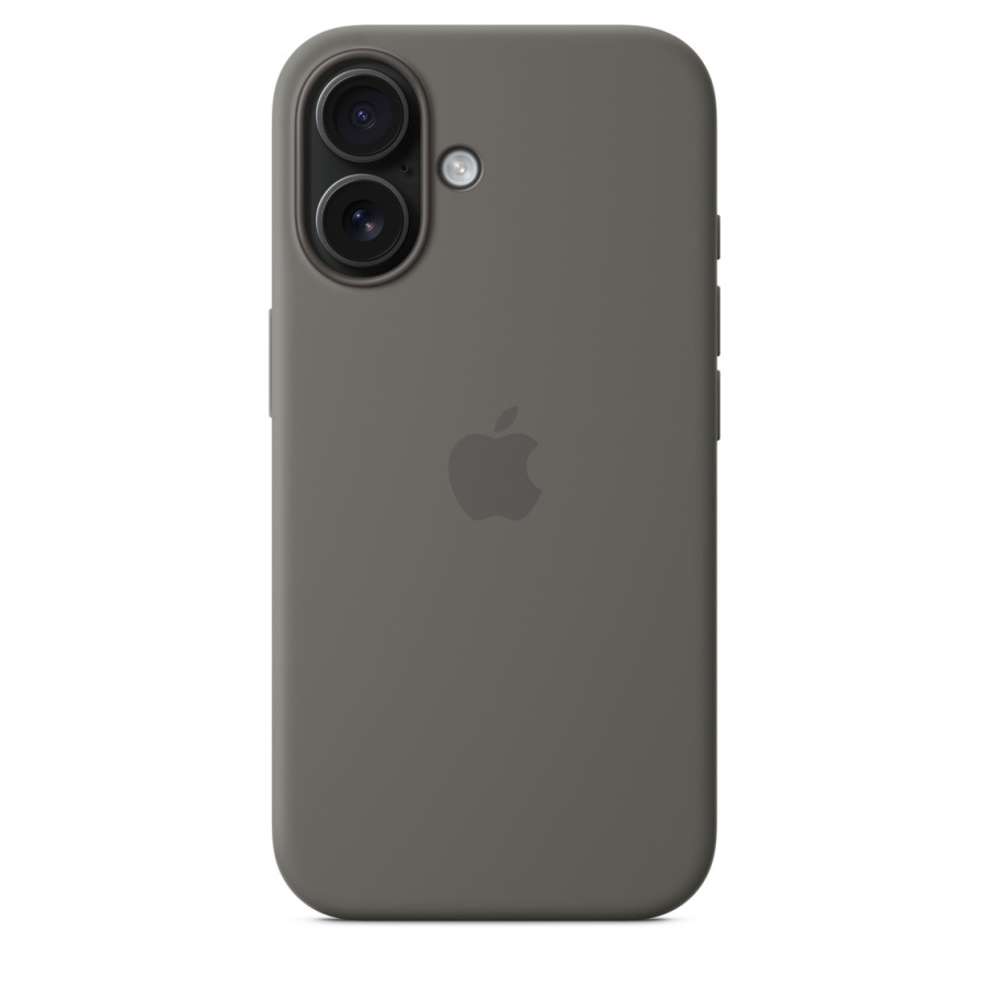 Apple Silicone Case 1:1 for iPhone 16 Stone Green