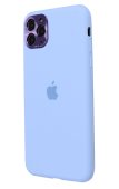Silicone Case for iPhone 11 Pro Max Lilac (With Metal Frame Camera Lens Protection)