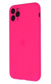 Apple Silicone Case for iPhone 11 Pro Fluorescent Pink (With Camera Lens Protection)