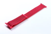 Nylon Sport Loop Band for Apple Watch 42/44/45/46/49 mm Hibiscus Pink