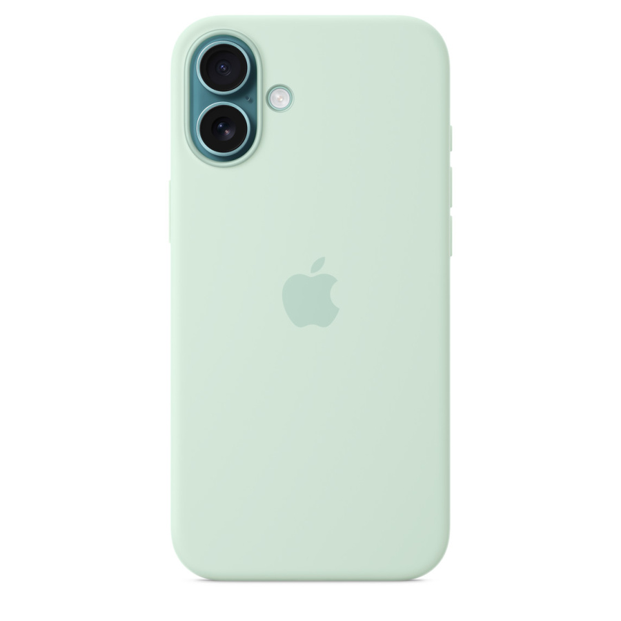 Apple Silicone Case 1:1 for iPhone 16 Plus with MagSafe Aquamarine