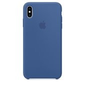 Apple Silicone Case 1:1 for iPhone Xs Max Delft Blue