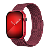 Milanese Loop for Apple Watch 42/44/45 mm Rose Red