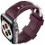 AhaStyle Premium Silicone Rugged Design Band  for Apple Watch 38/40/41/42 mm (2024) Burgundy