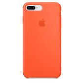 Apple Silicone Case 1:1 for iPhone 8 Plus Spicy Orange