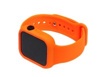 Silicone Watch Band Full Cover for for Apple Watch 38/40 mm S/M Orange