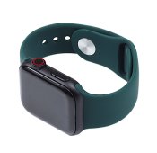 Silicone Watch Band for  for Apple Watch 38/40/41/42 mm (2024) S/M Forest Green
