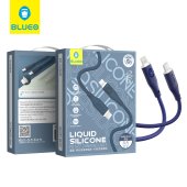 Blueo Liquid Silicone USB-C to Lightning Cable Blue