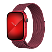 Milanese Loop for Apple Watch 42/44/45/46 mm Rose Red