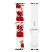 Painted Silicone Watch Band for Apple Watch 42/44/45/46/49 mm S/M 18