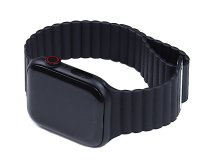 Magnetic Leather Loop For Apple Watch 38/40/41/42 mm Black