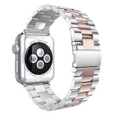 Stainless Steel Bracelet for Apple Watch 42/44/45/46/49 mm Silver/Rose Gold