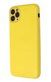 PU Leather Case for iPhone 11 Pro Max Yellow (With Camera Lens Protection)