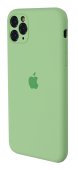 Apple Silicone Case for iPhone 11 Pro Max Mint(With Camera Lens Protection)