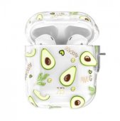 Kingxbar Orchard Series Case with Swarovski Crystals for Airpods Avocado