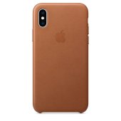 Apple Leather Case 1:1 for iPhone X/Xs Saddle Brown