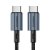 Choetech PD 60W USB-C to USB-C Nylon Cable (1.2m) Black