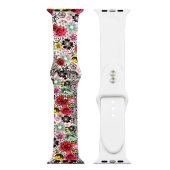 Painted Silicone Watch Band for Apple Watch 42/44/45/46 mm S/M 24