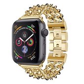 Stainless Steel Cowboy Chain Bracelet for Apple Watch 42/44/45/46/49 mm Gold