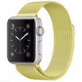 Milanese Loop for Apple Watch 42/44/45/46/49 mm Light Yellow