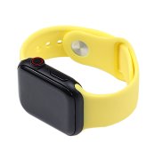 Silicone Watch Band for for Apple Watch 42/44/45/46/49 mm S/M Yellow