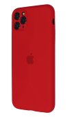 Silicone Case for iPhone 11 Pro Max China Red (With Camera Lens Protection)