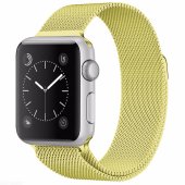 Milanese Loop for Apple Watch 42/44/45/46 mm Light Yellow