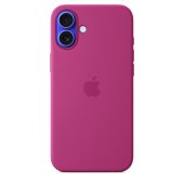 Apple Silicone Case 1:1 for iPhone 16 Plus with MagSafe Fuchsia