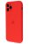 Silicone Case for iPhone 12 Red (With Camera Lens Protection)