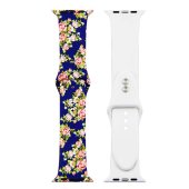 Painted Silicone Watch Band for Apple Watch 42/44/45 mm S/M 16