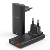 Choetech 67W GaN Ultra thin A+C Wall Charger Black Choetech 67W GaN Ultra thin A+C Wall Charger Black